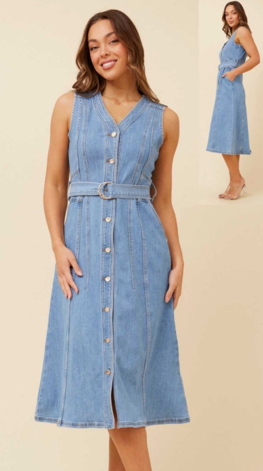 Ashley denim dress