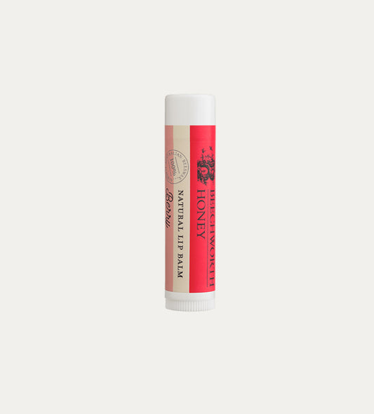 Lip balm, natural beeswax- Berry