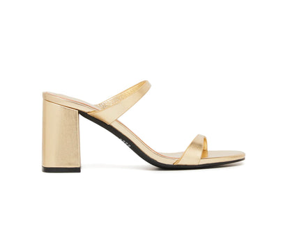 Kirra heel gold metallic