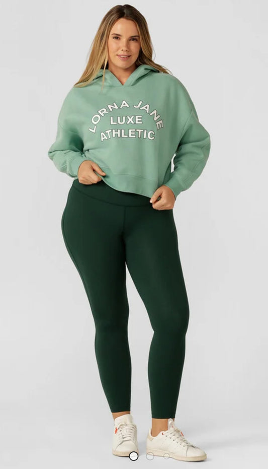 Lotus Limited Edition Cropped Hoodie-Green Juice