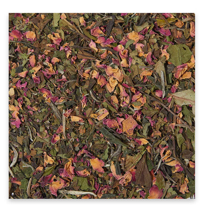 White tea & rose petals tin