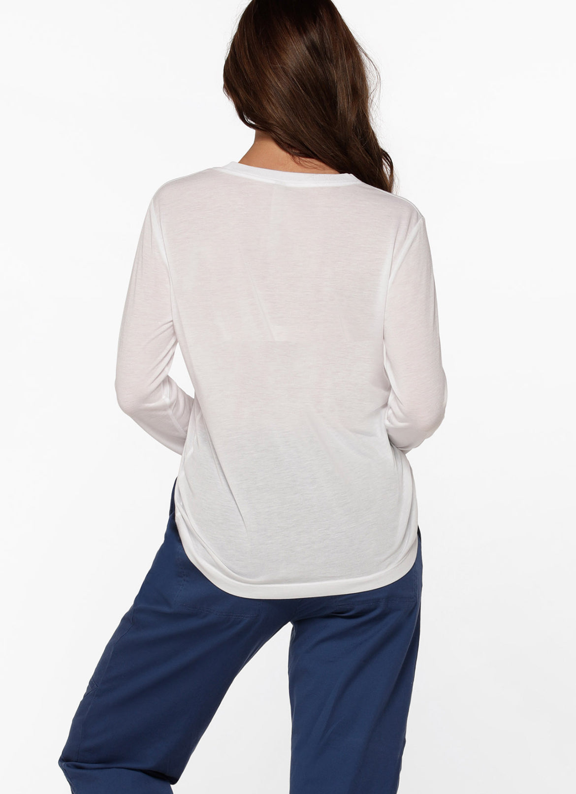 Lotus long sleeve top White