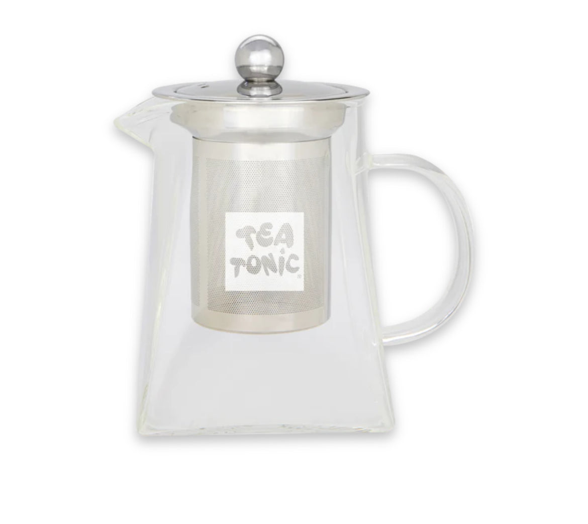 2 glass tea pot 400ml