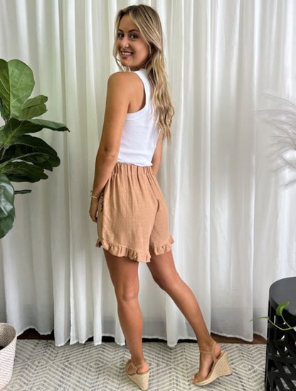 Paula shorts Tan