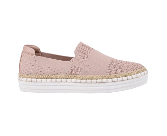 Queen slip on sneakers- rose quartz knit