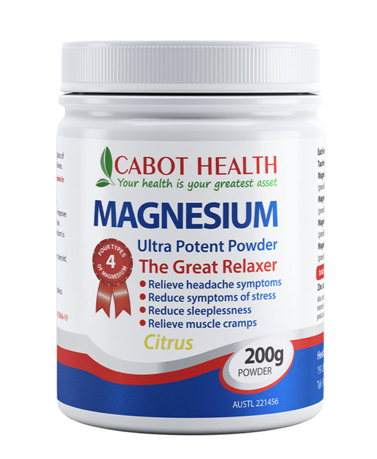 Magnesium ultra potent powder citrus