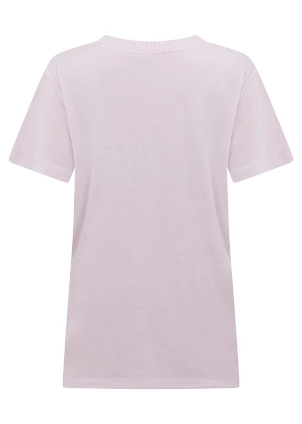 Lotus t shirt- pale orchid lilac