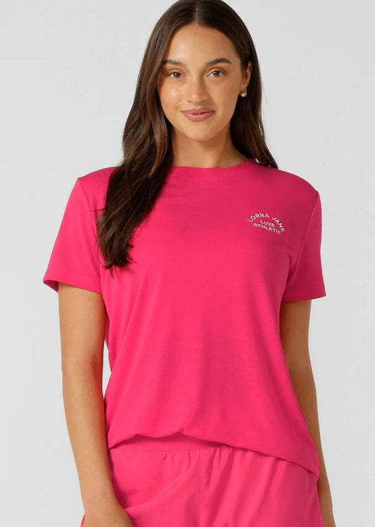 Lotus T-shirt - Neon Raspberry