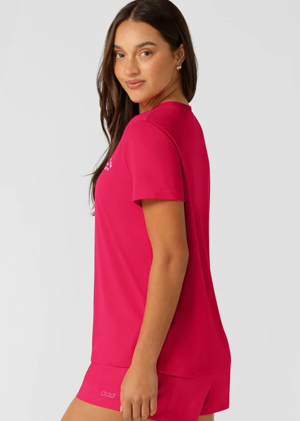 Lotus T-shirt - Neon Raspberry