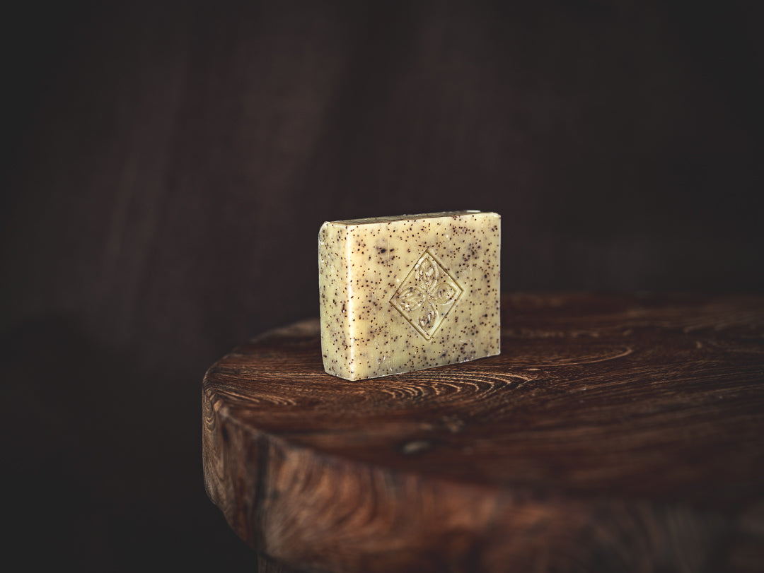 Base soap bar- exfoliating cedarwood rosemary