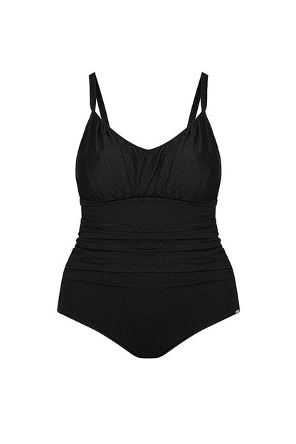 Honeycomb black underwire one piece