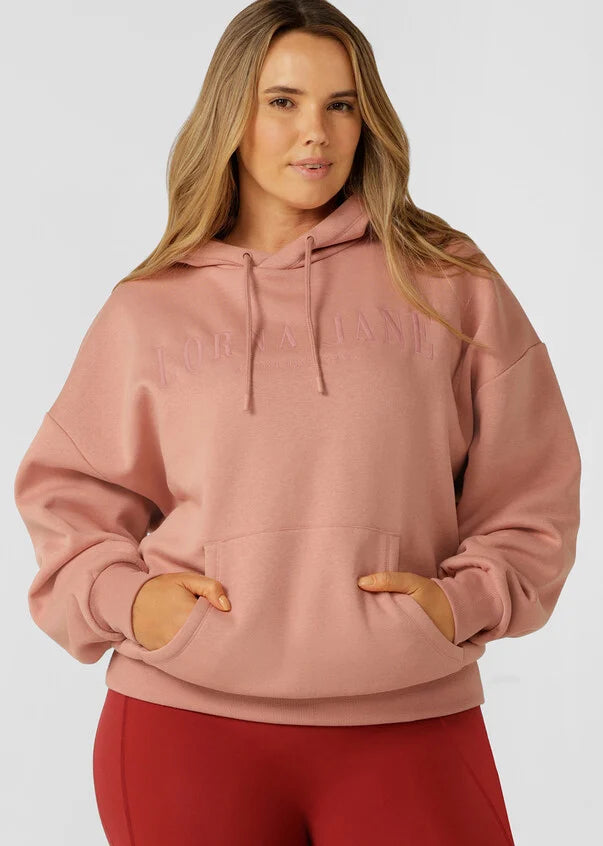 Lounge Fleece Hoodie-Ash Rose