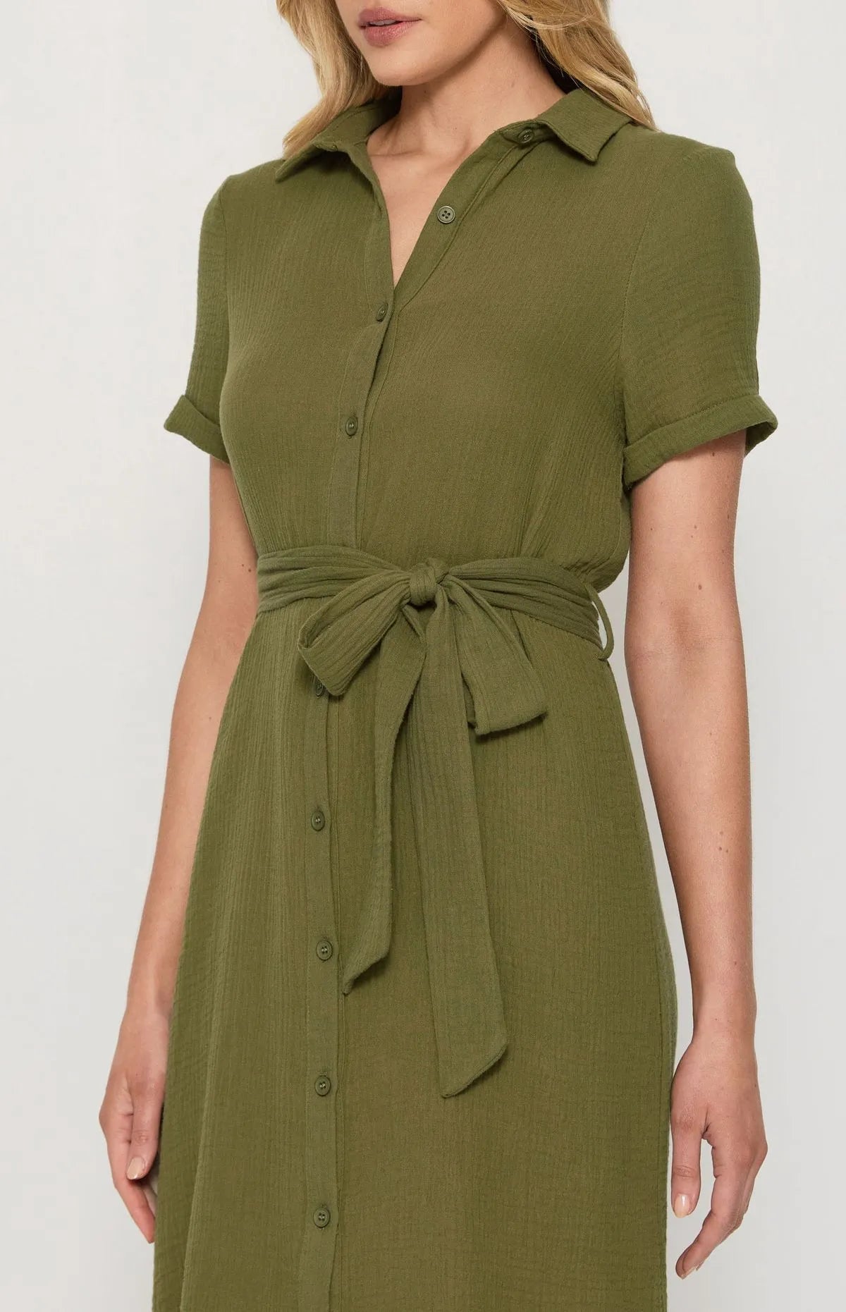 Demi shirt dress khaki