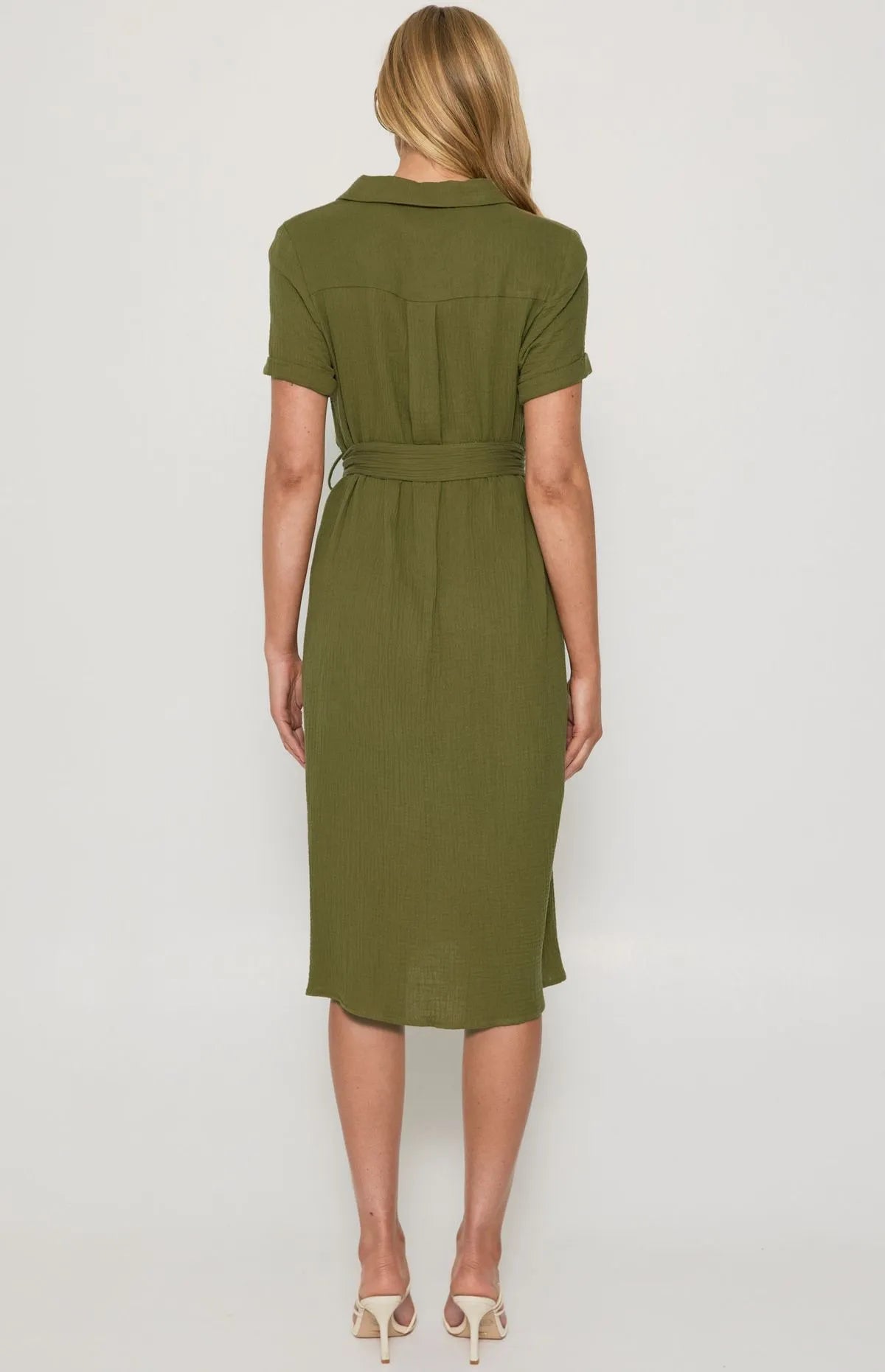 Demi shirt dress khaki