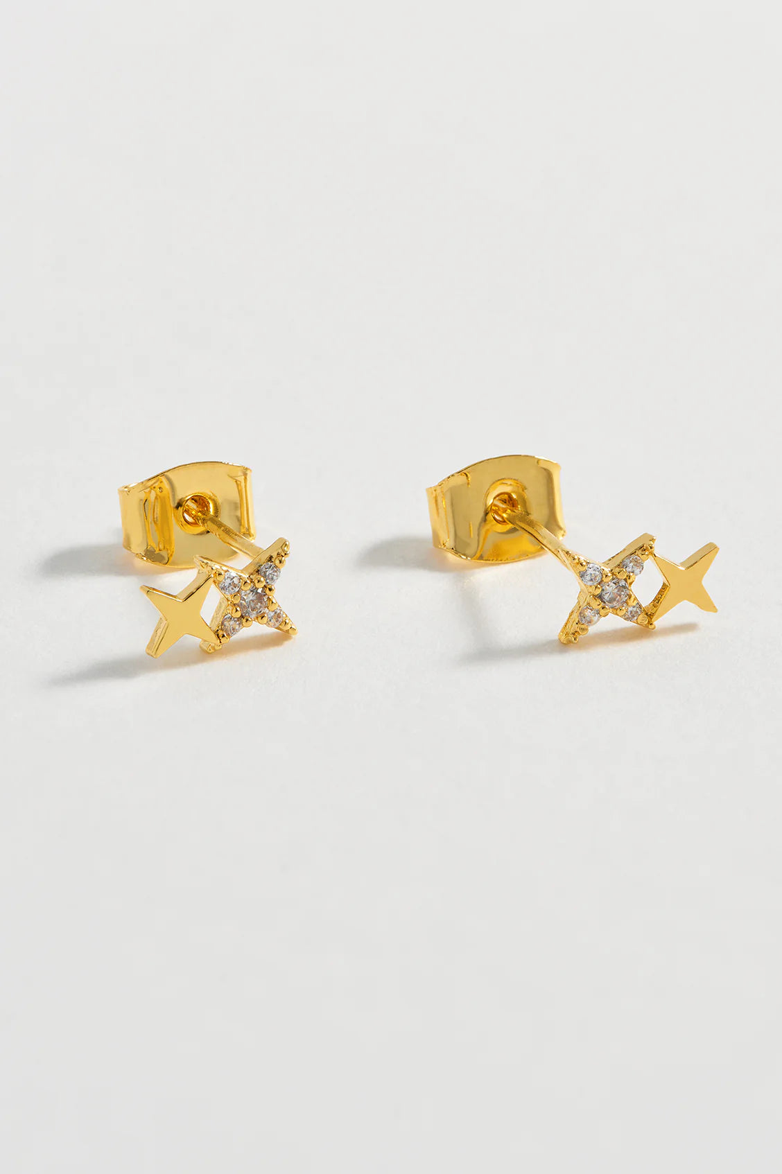 Duo star studs - Gold