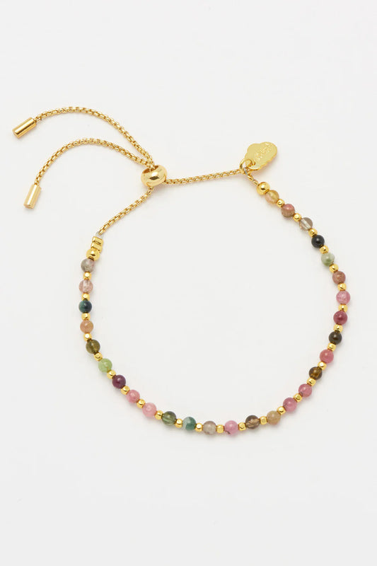 Gemstone Amelia Bracelet
Gold Plated | Tourmaline