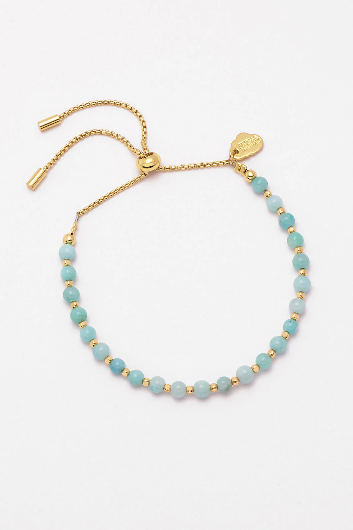 Gemstone Amelia Bracelet
Gold Plated | Amazonite
Packaging Message: Luck