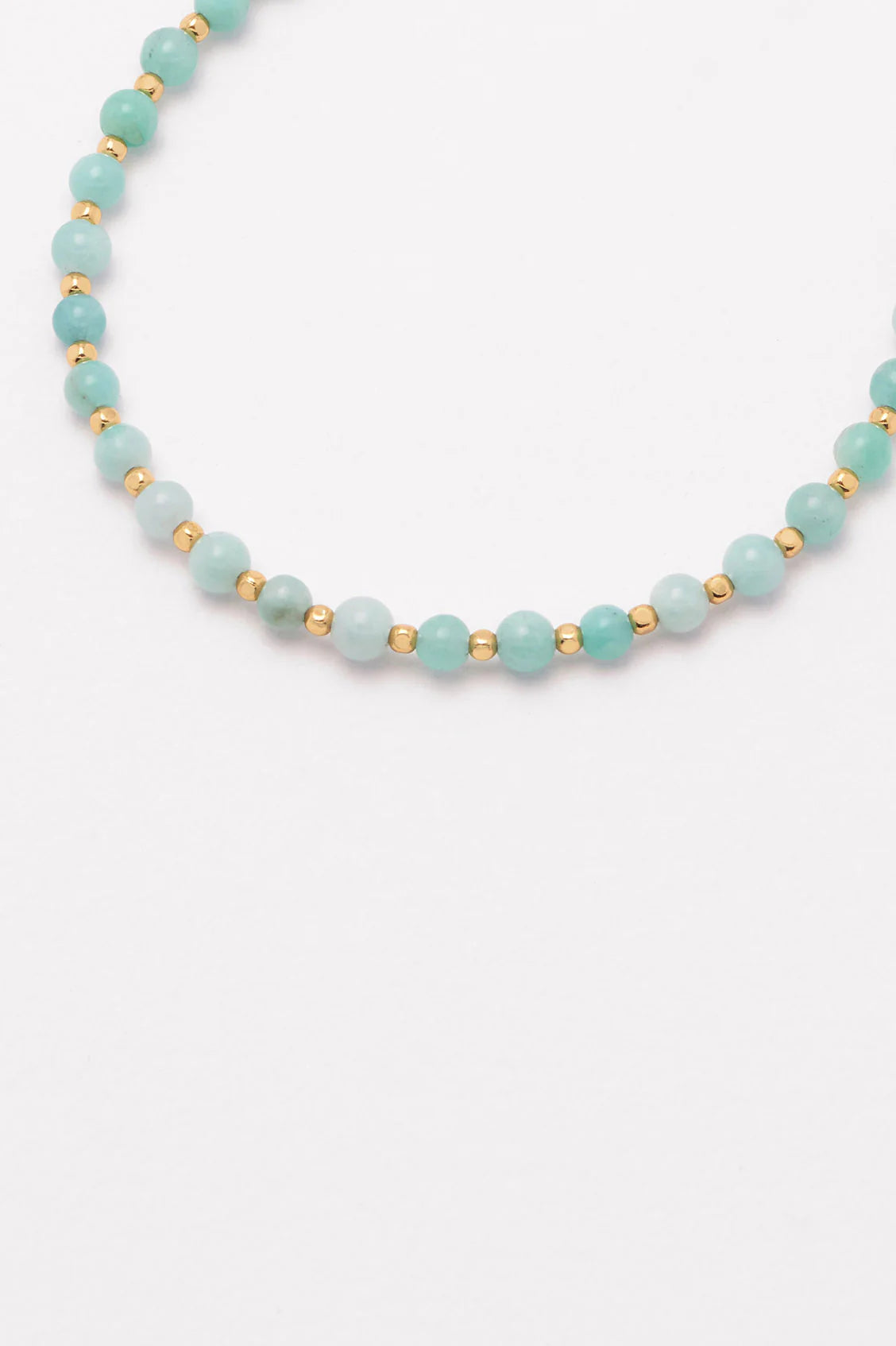 Gemstone Amelia Bracelet
Gold Plated | Amazonite
Packaging Message: Luck