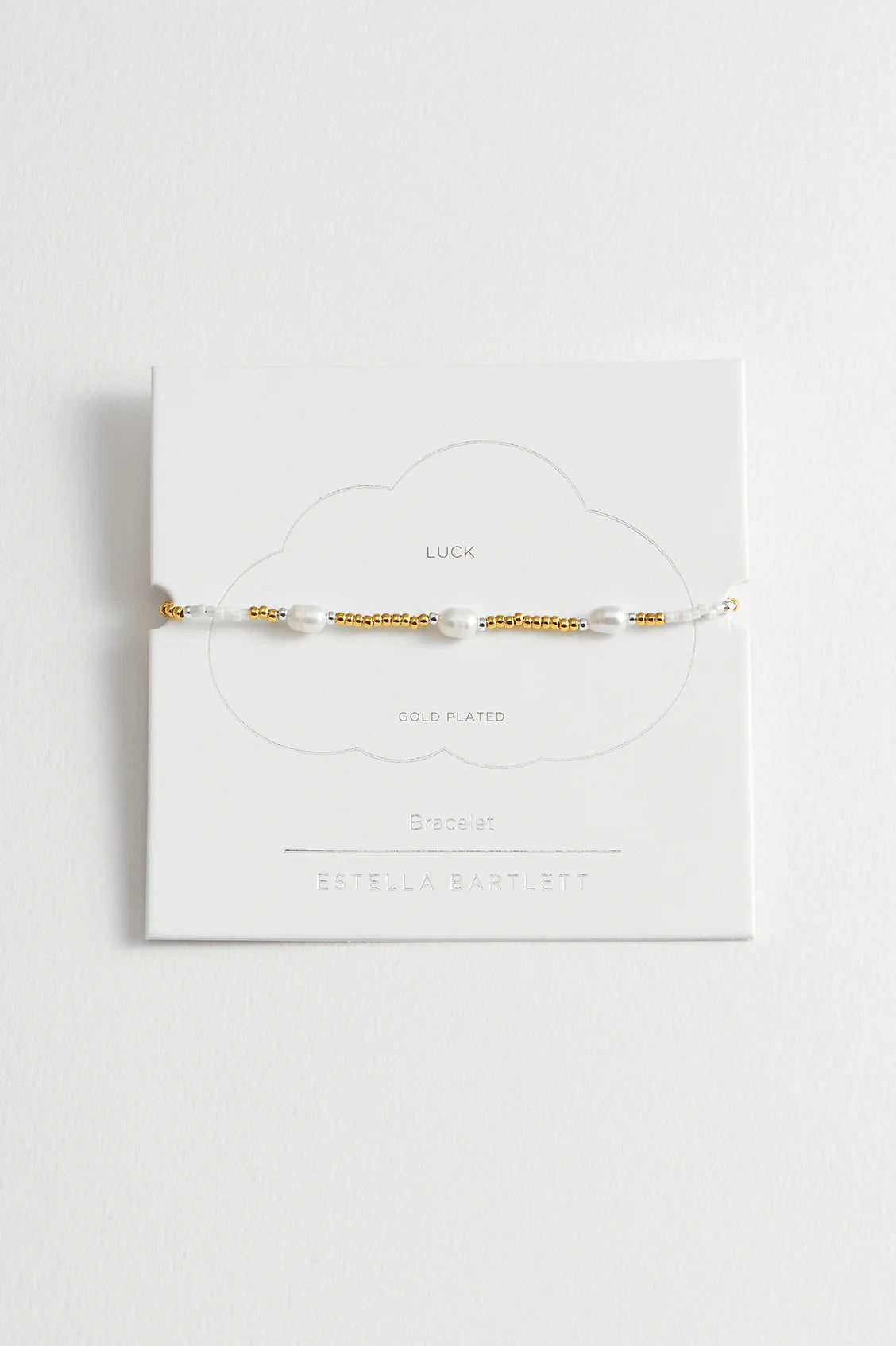 Pearl Station Amelia Bracelet
Gold Plated
Packaging Message: Luck