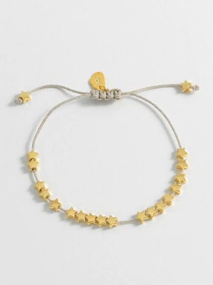 Stars so bright slider bracelet- silver & gold