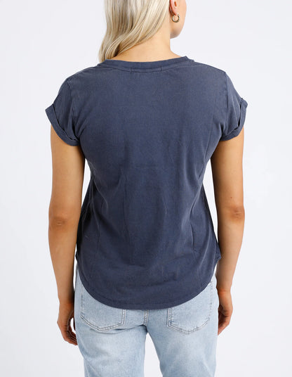 Signature Tee- Navy