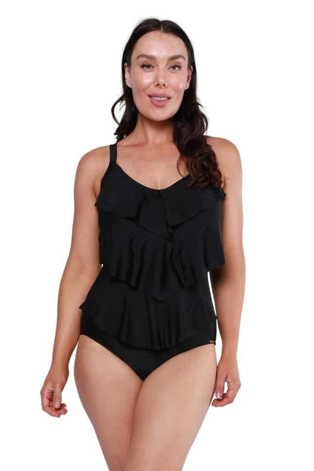 Black 3 tier one piece