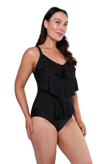 Black 3 tier one piece