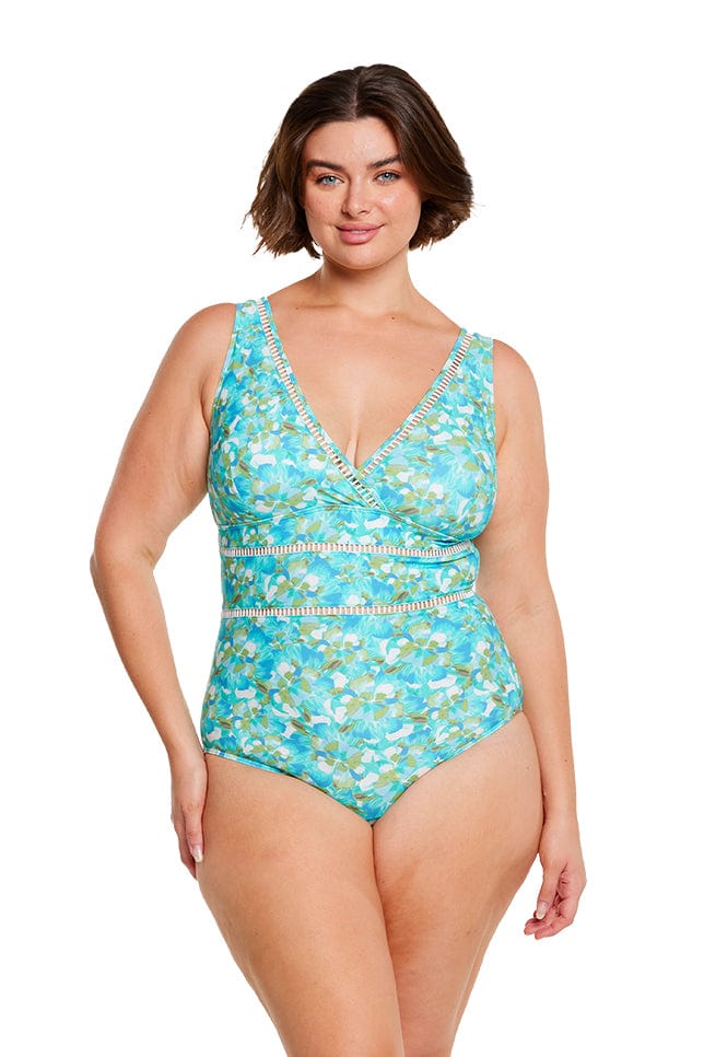 Calypso v neck one piece