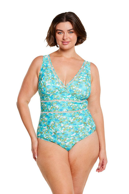 Calypso v neck one piece