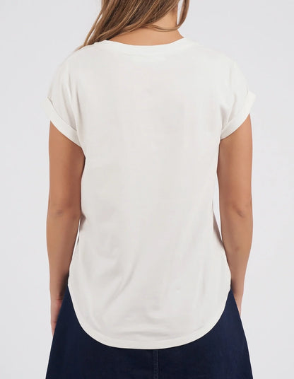 Rosette Tee Vintage White