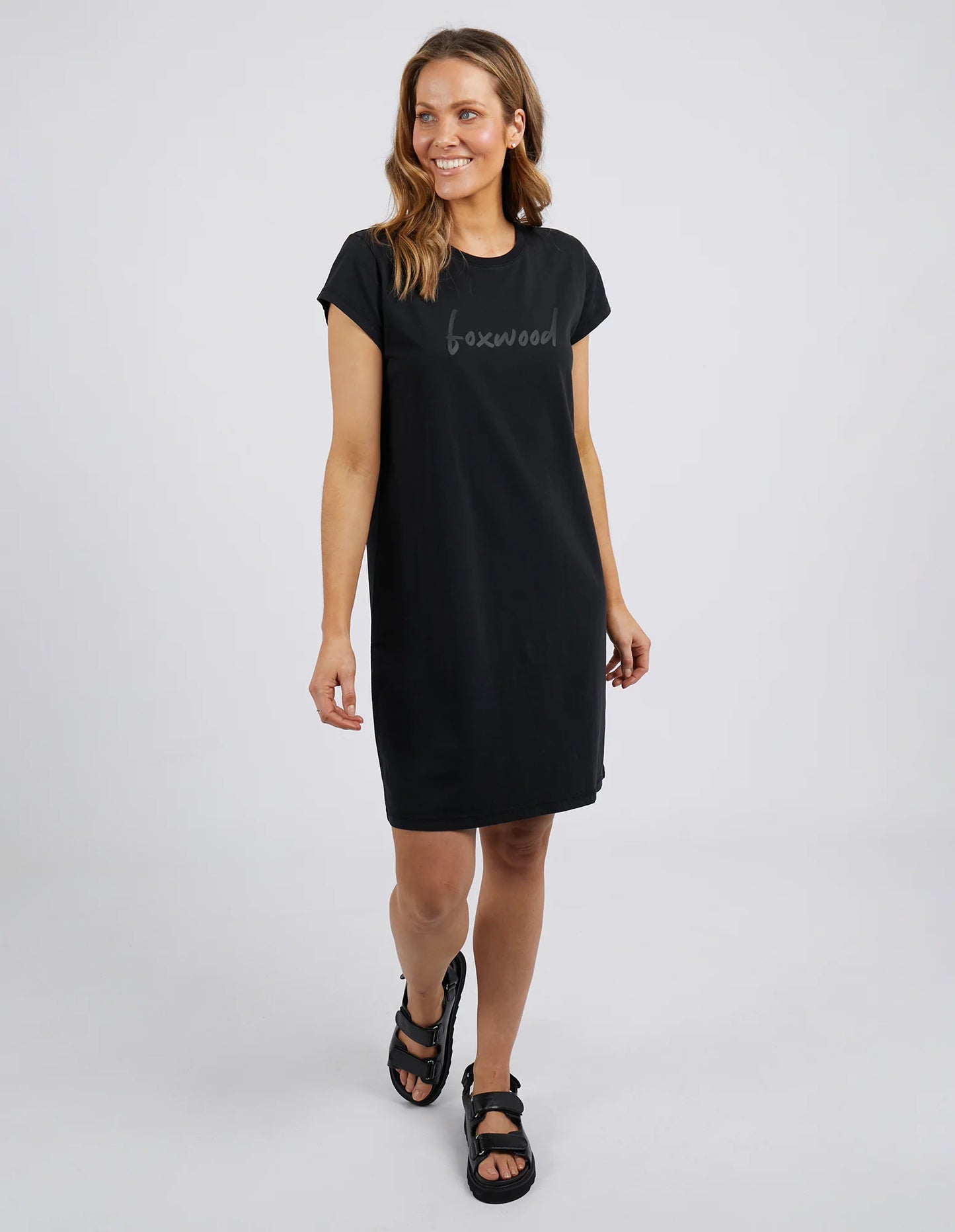 Signature Tee Dress Black