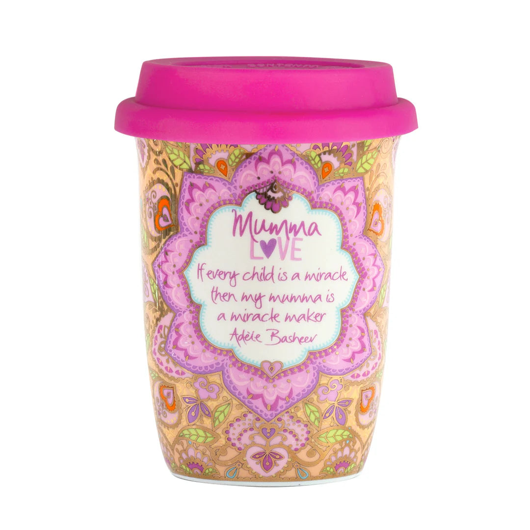 Mumma love re-usable coffee travel cup