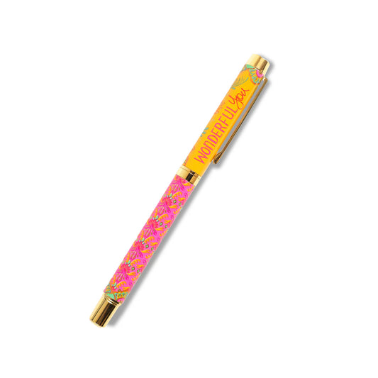 Wonderful you rollerball pen- purple ink