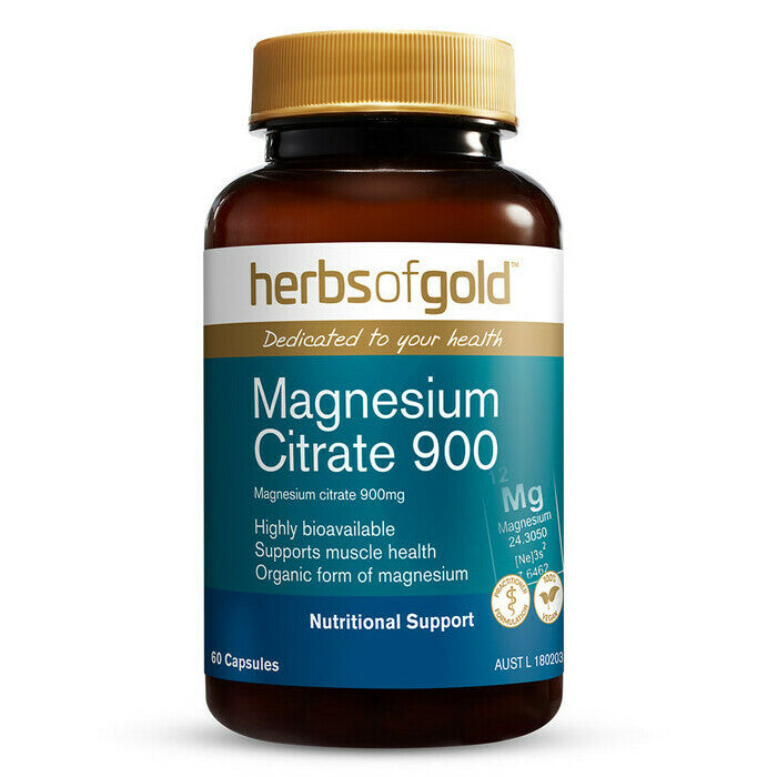 Herbs of Gold Magnesium Citrate 60 caps